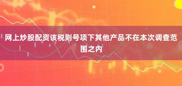 网上炒股配资该税则号项下其他产品不在本次调查范围之内